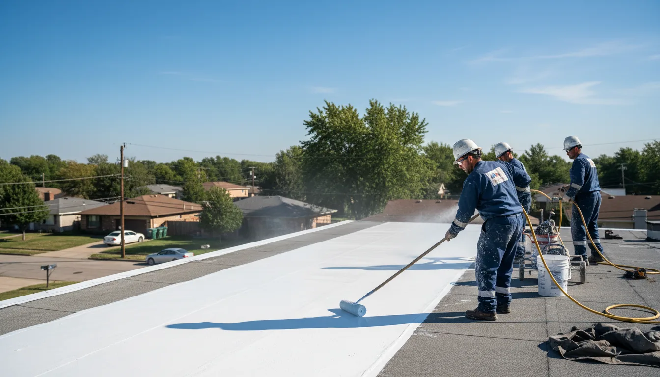 Commercial roof coating in Higginsville, MO near me